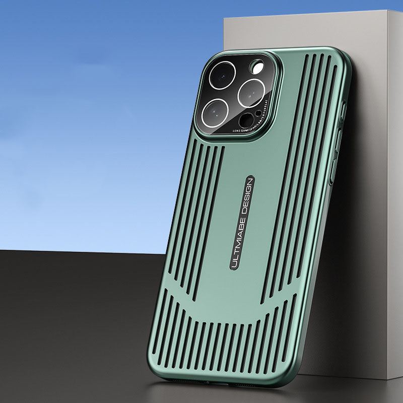 Ice-sensing heat dissipation and anti-fall mobile phone case suitable for iphone