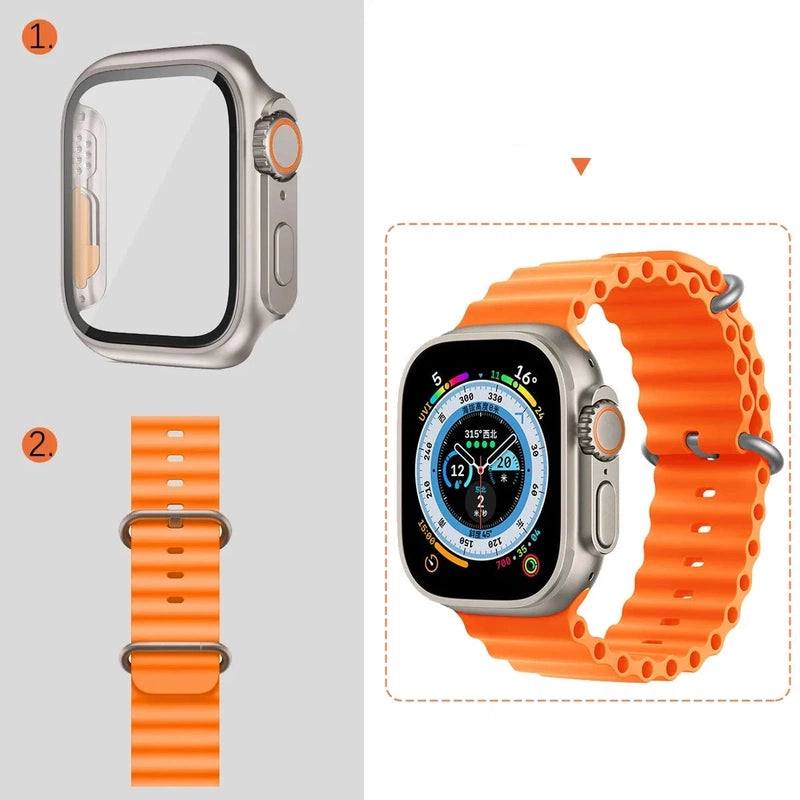 "Instant Ultra Transformation" All-inclusive Protection For Apple Watch - Protective Case & Strap