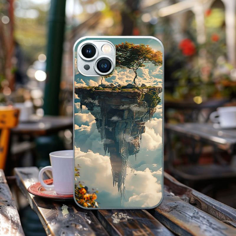 "LakeIsleReflection" Special Designed Glass Material iPhone Case
