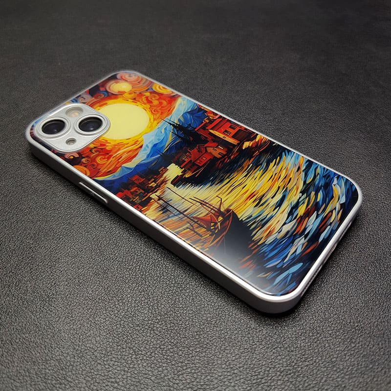 "LoneShadowShell" Special Designed Glass Material iPhone Case