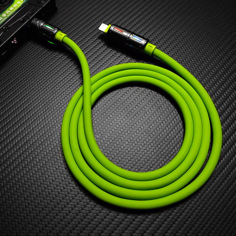 "LumiFlex Pro" 240W 4-In-1 Car Cable With RGB Glow