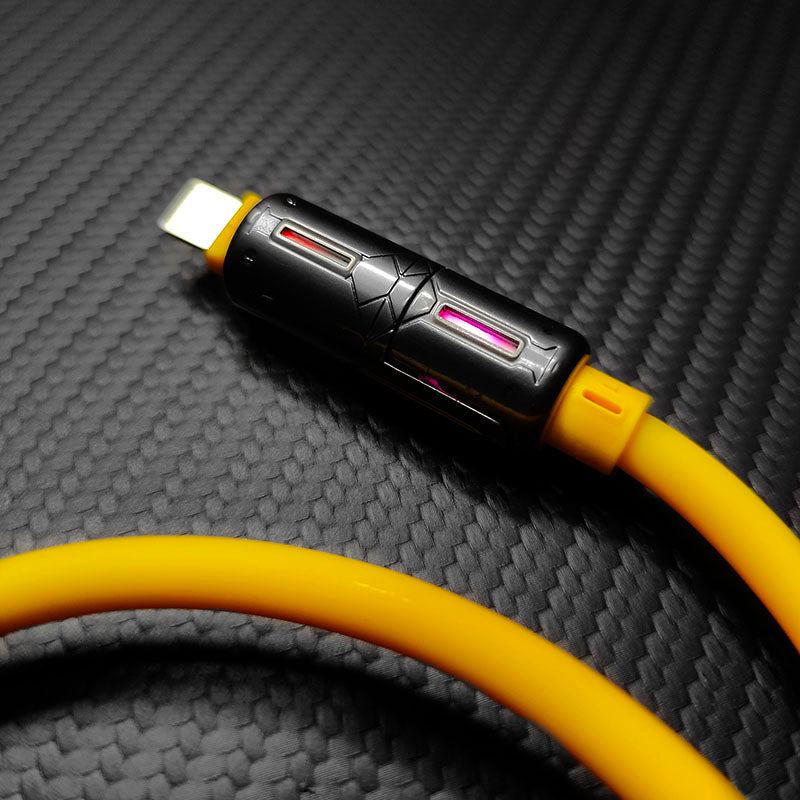 "LumiFlex Pro" 240W 4-In-1 Car Cable With RGB Glow