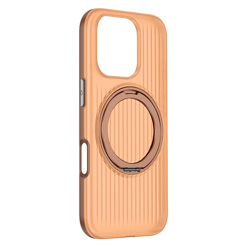 Magnetic Corrugated Texture Stand Case for iPhone 16