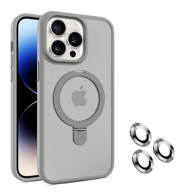 Magnetic Fulcrum Bracket Phone Case With Lens Film