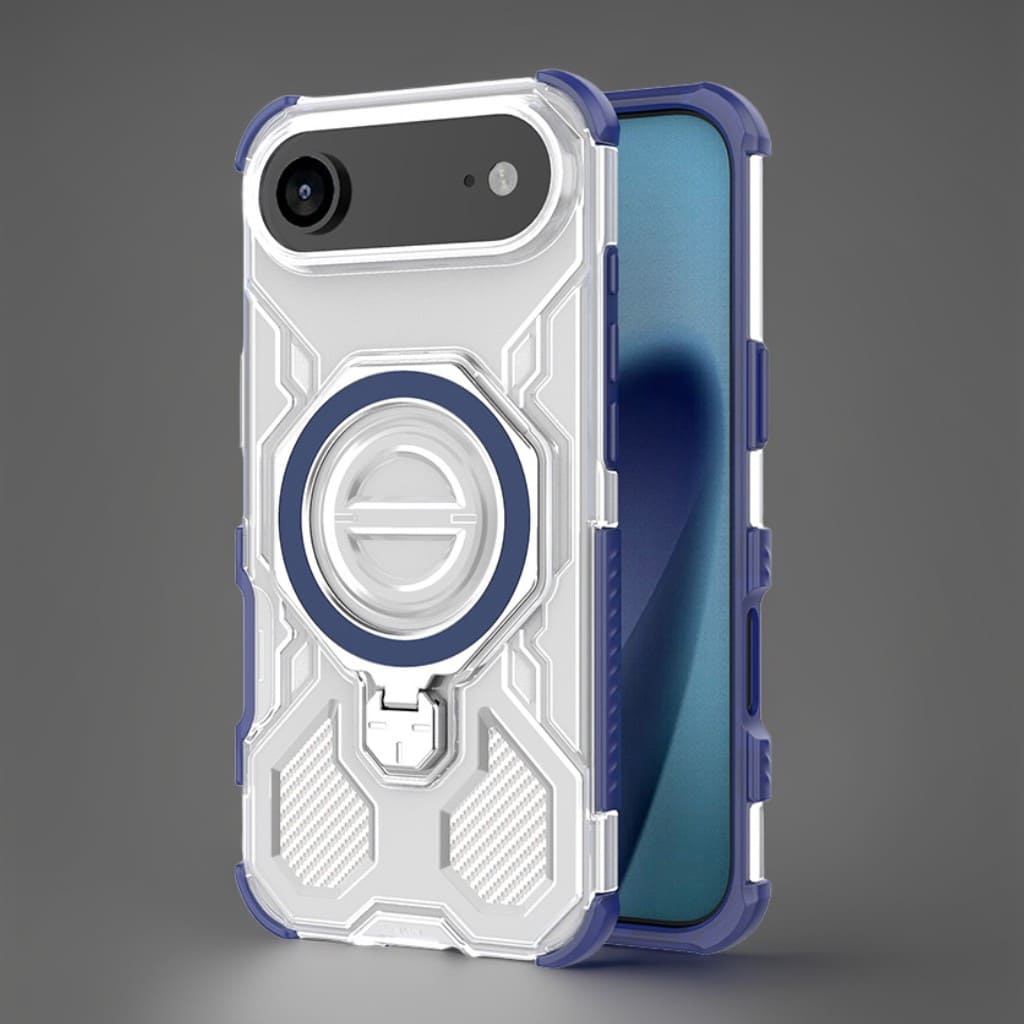 Magnetic Kickstand Clear Airbag Shockproof Case For iPhone 17