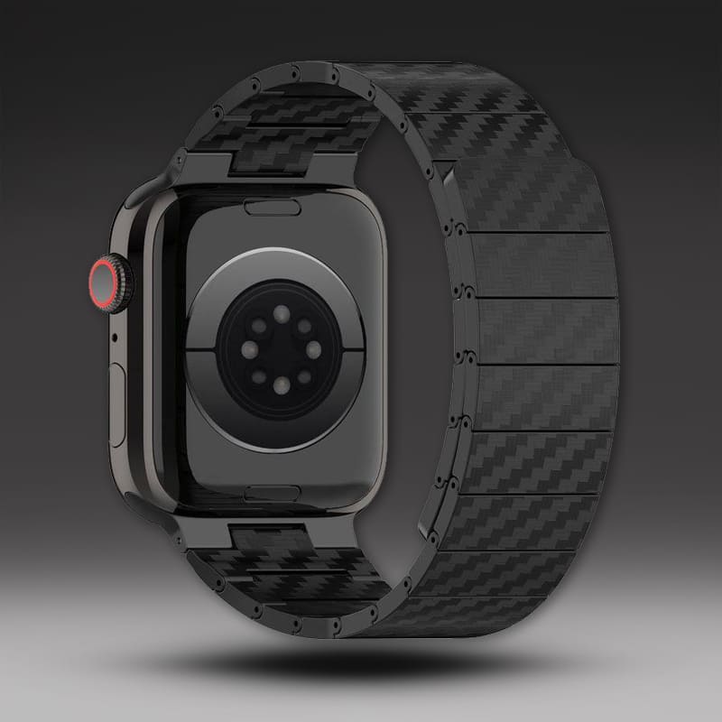 "Magnetic iWatch Band" Carbon Fiber Loop With Case For Apple Watch