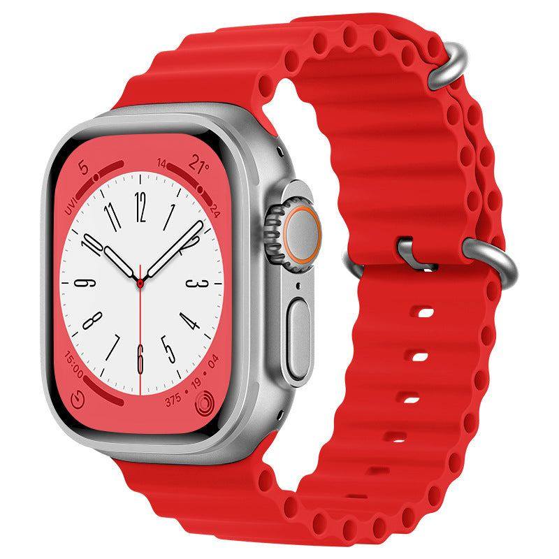 "Mechanical Band" Two-color Silicone Loop For Apple Watch