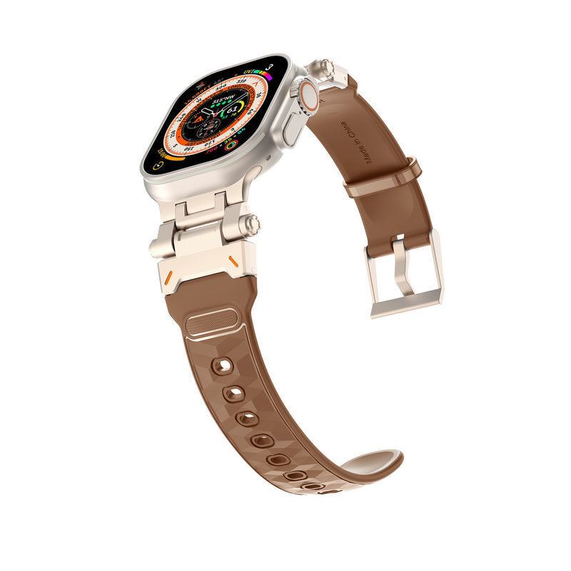 Mechanical Style Sport Silicone Band for Apple Watch