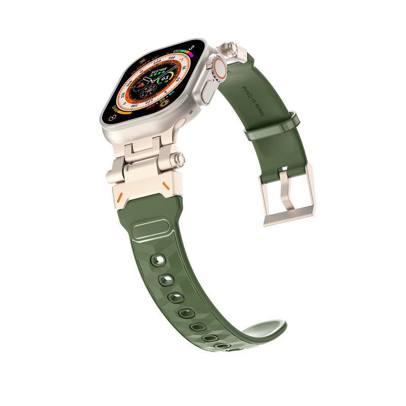 Mechanical Style Sport Silicone Band for Apple Watch