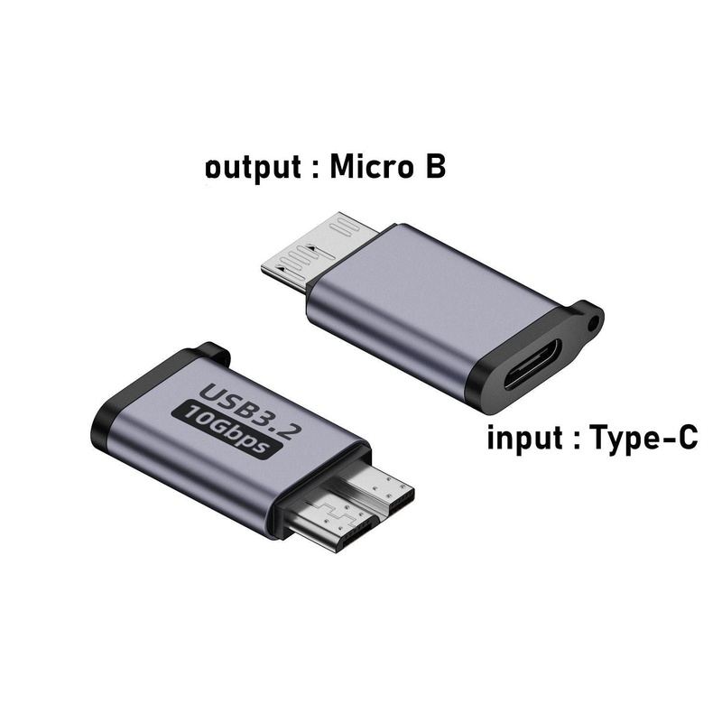 Micro B To Type-C/USB-A Adapter