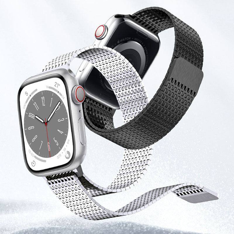 "Milanese iWatch Strap" Premium Magnetic Woven Sports Breathable Stainless Steel Strap