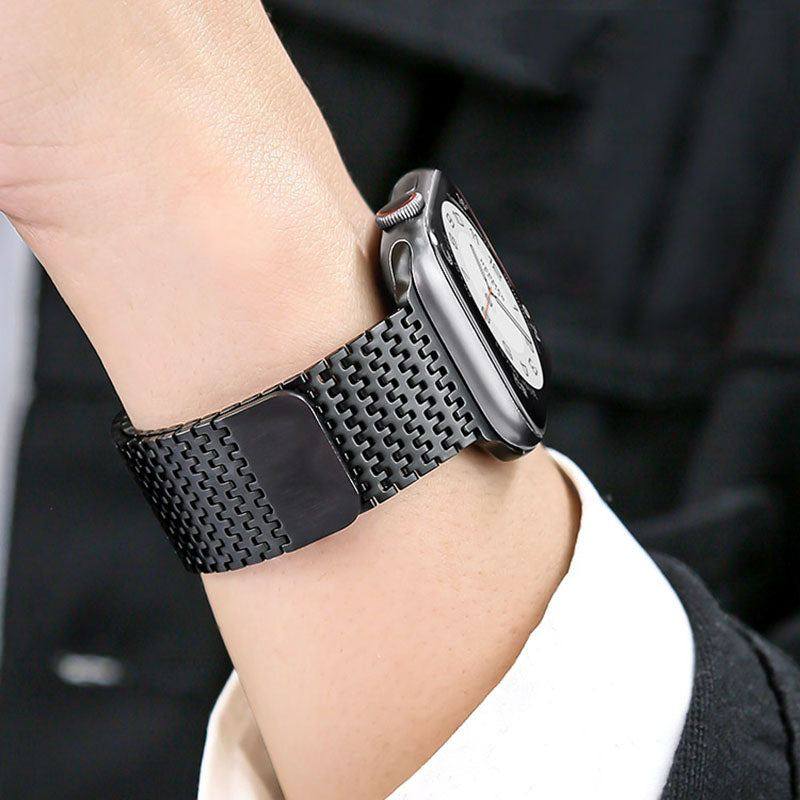 "Milanese iWatch Strap" Premium Magnetic Woven Sports Breathable Stainless Steel Strap
