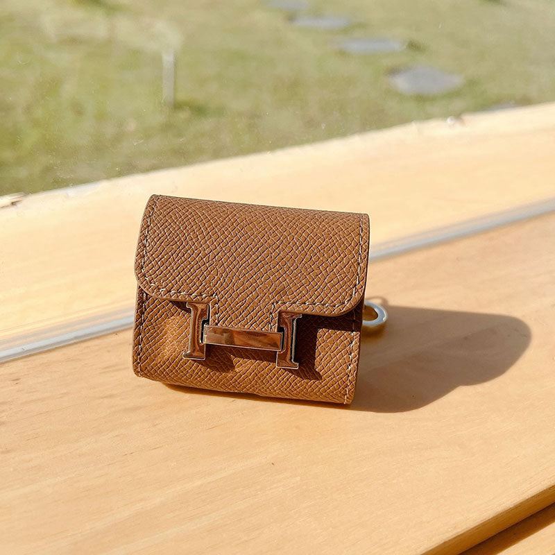 "Mini Bag" Creative Leather AirPods Case With Hanging Buckle
