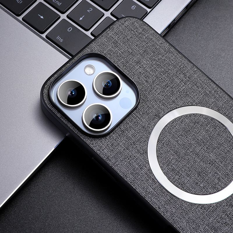 Minimalist Fabric Texture Magsafe Magnetic iPhone Case