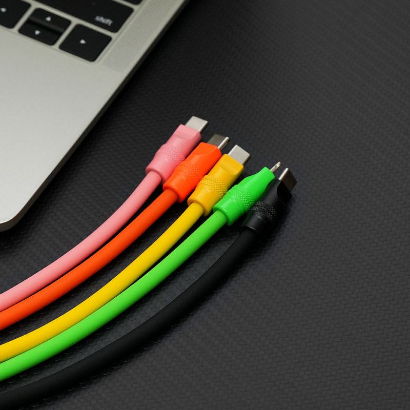 "Mono Chubby" Solid Color Silicone Charge Cable