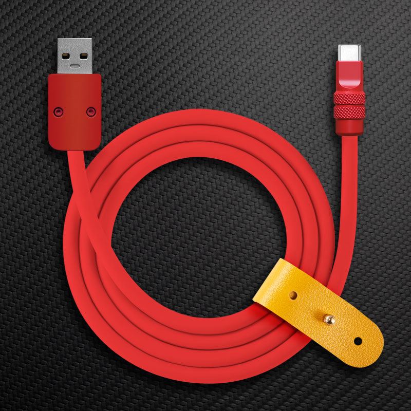 "Monochrome Chubby" 240W Classic Solid Color Fast Charging Cable
