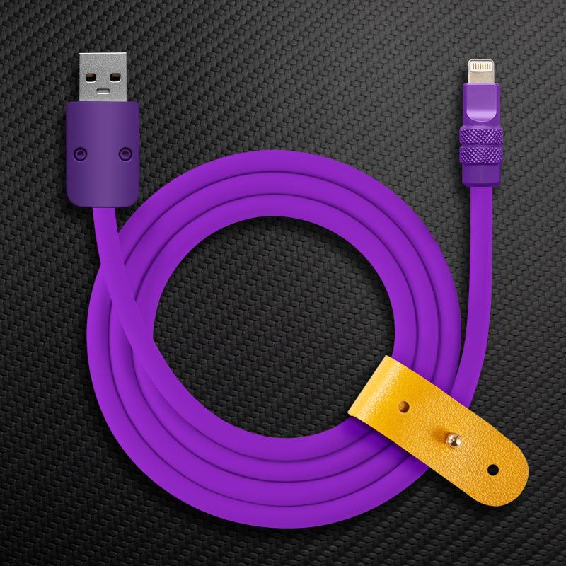 "Monochrome Chubby" 240W Classic Solid Color Fast Charging Cable