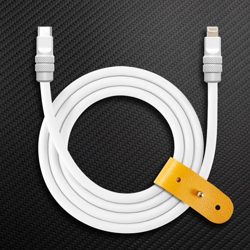 "Monochrome Chubby" 240W Classic Solid Color Fast Charging Cable