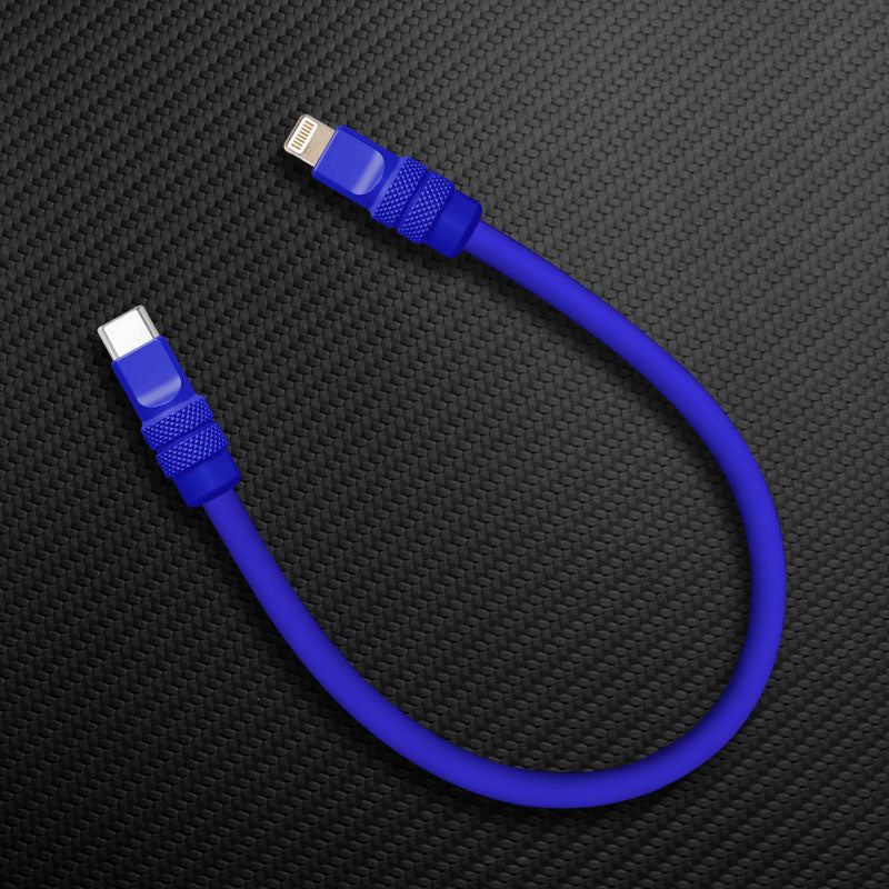 "Monochrome Chubby" Power Bank Friendly Cable - Silicone Material