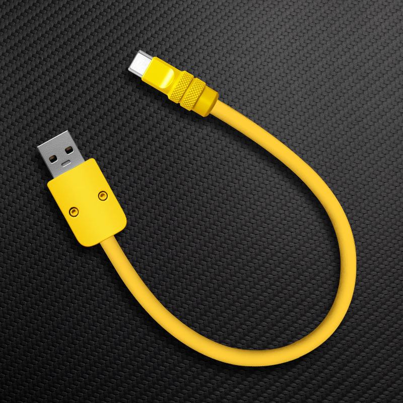 "Monochrome Chubby" Power Bank Friendly Cable - Silicone Material