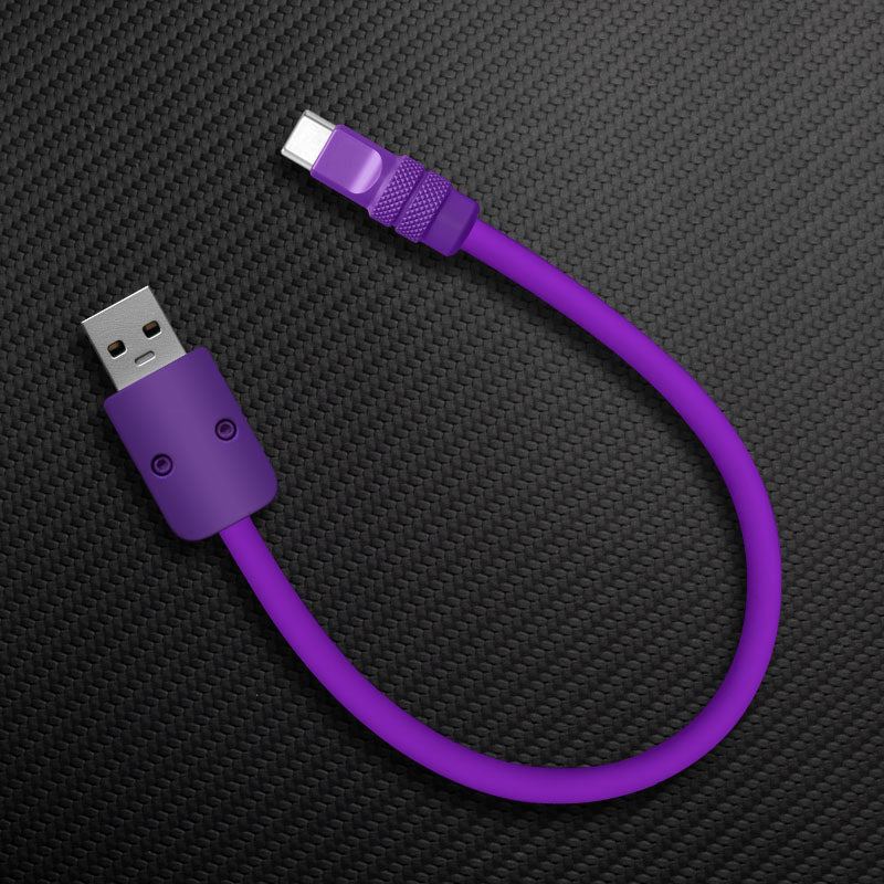 "Monochrome Chubby" Power Bank Friendly Cable - Silicone Material