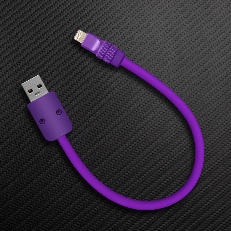 "Monochrome Chubby" Power Bank Friendly Cable - Silicone Material