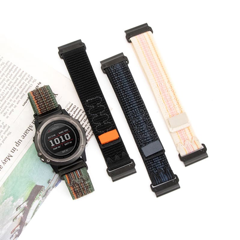 Multi-Color Loopback Nylon Quick Release Band for Garmin Watch