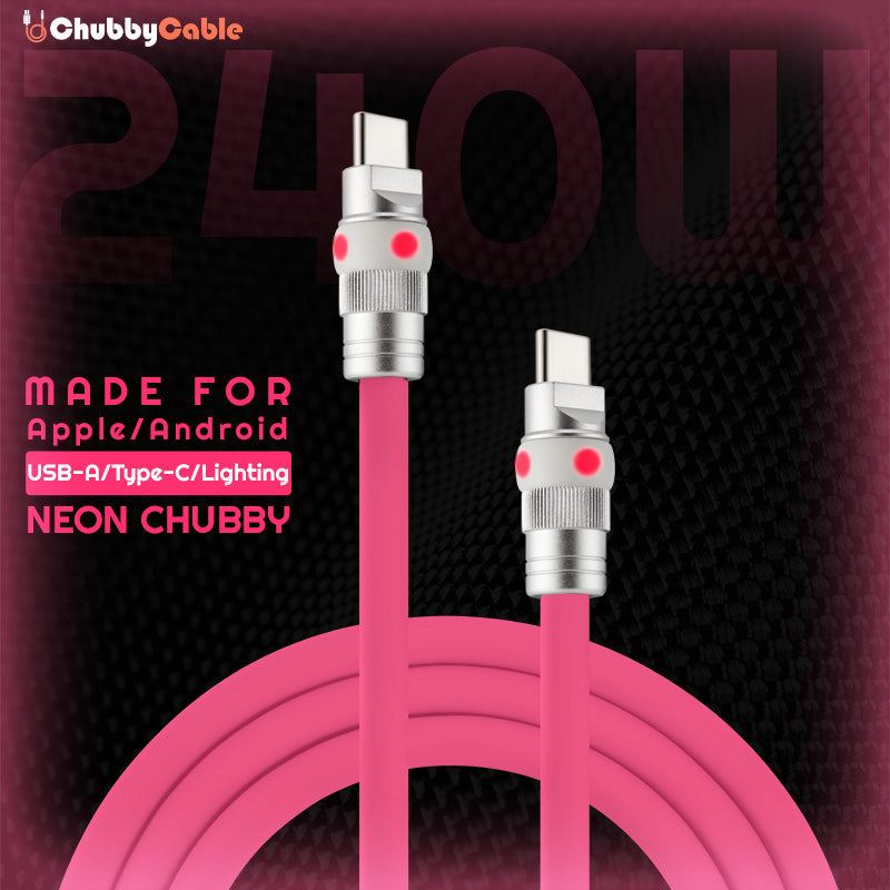 "Neon Chubby" Fast Charge UFO Neon Cable