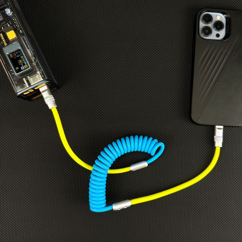 Spring Charge Cable - Durable, Fast Charging, Stylish | Chubbycable