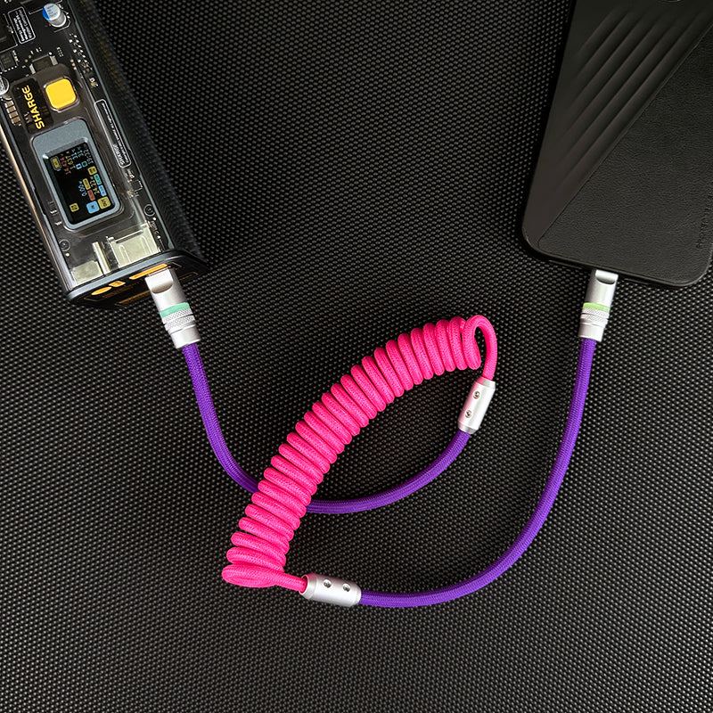Spring Charge Cable - Durable, Fast Charging, Stylish | Chubbycable