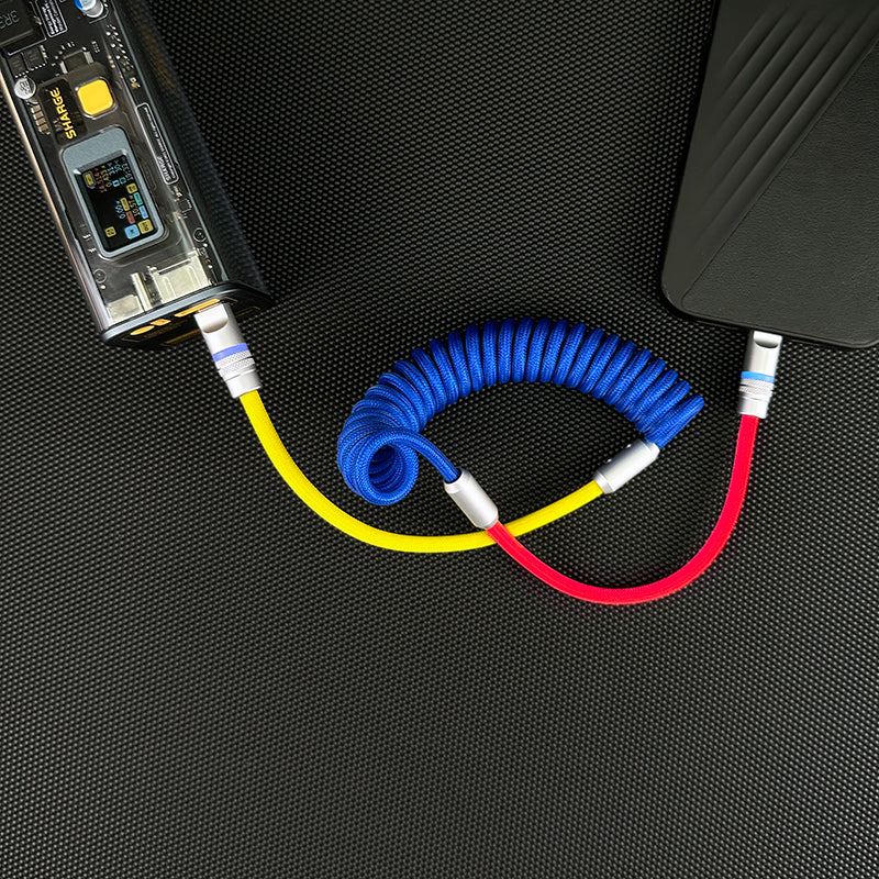 Mua Glorious Coiled Keyboard Cable – Coiled USB C Cable Artisan Braided Cables For Mechanical Gaming Keyboard Coiled Cable Custom Keyboard Cable Red B08swv35yw