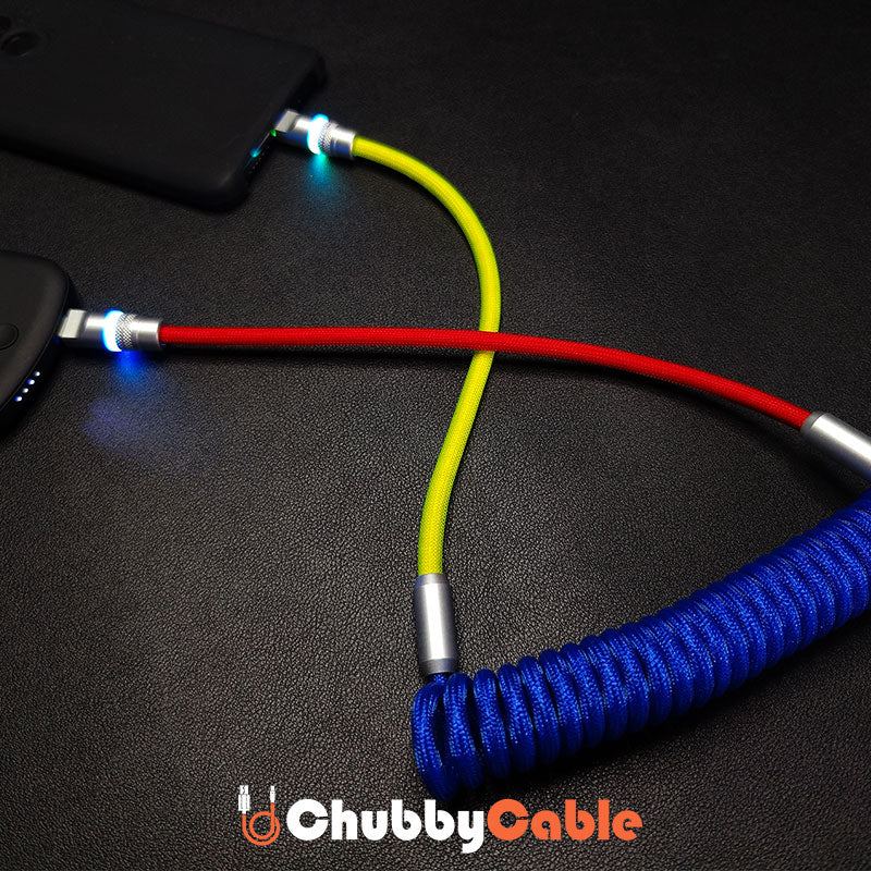 Spring Charge Cable - Durable, Fast Charging, Stylish | Chubbycable