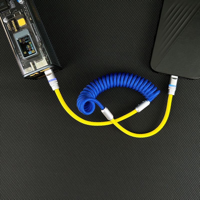 Spring Charge Cable - Durable, Fast Charging, Stylish | Chubbycable