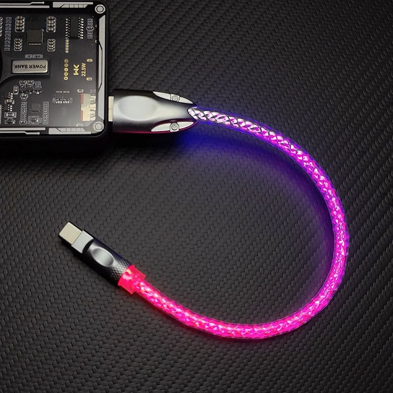 "Neon Chubby" Power Bank Friendly Color-Changing Luminous Cable