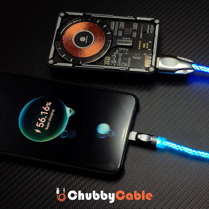"Neon Chubby" Power Bank Friendly Color-Changing Luminous Cable