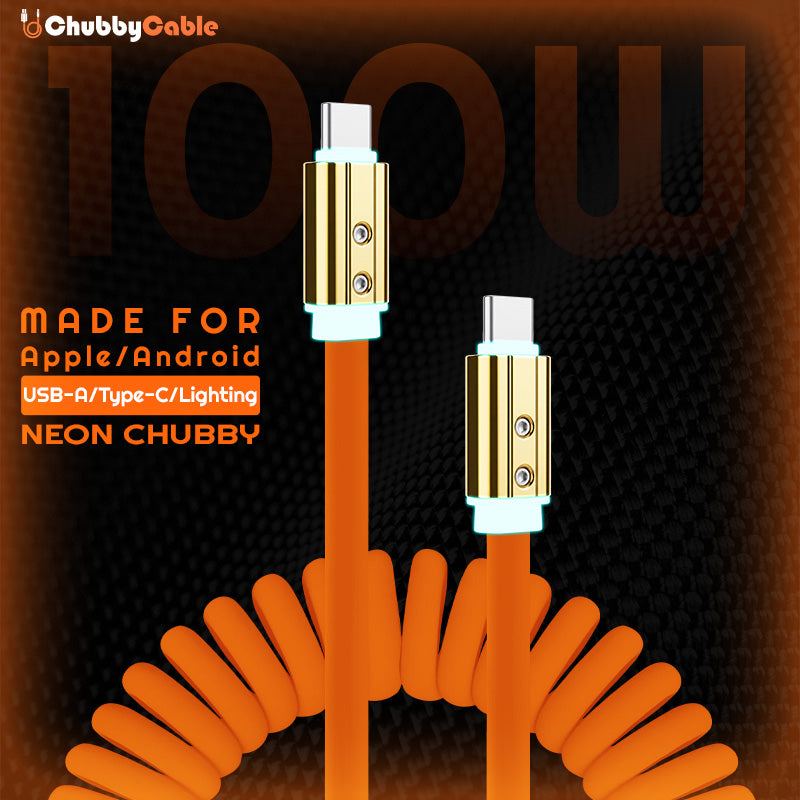 Spring Charge Cable With Smart Light | Chubbycable