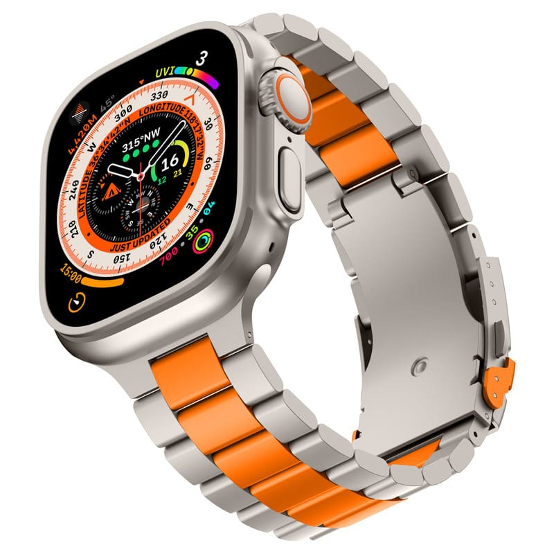 New Triple Bead Titanium Band for Apple Watch