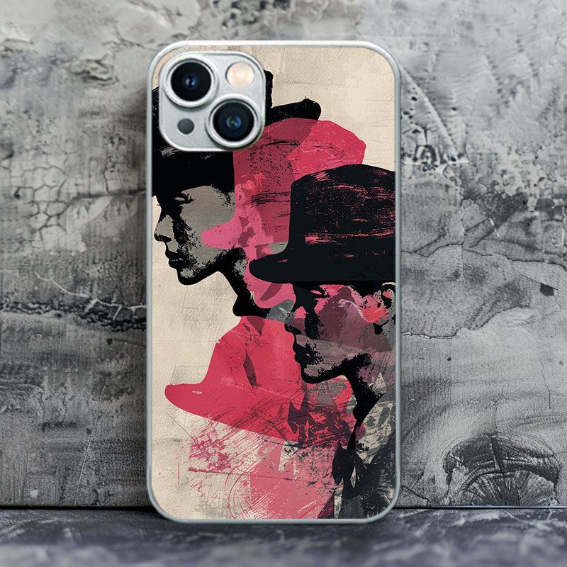 "OilBrushMagicHatCase" Special Designed Glass Material iPhone Case