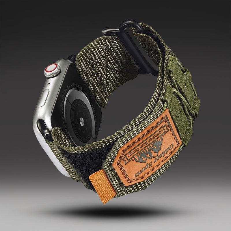 "Outdoor Weave Band" Climbing Nylon Velcro Band For Apple Watch