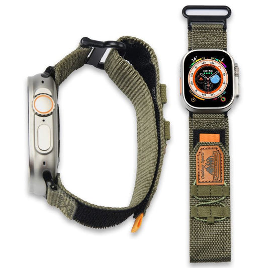 "Outdoor Weave Strap" Climbing Nylon Velcro Sports Watch Band For Apple Watch