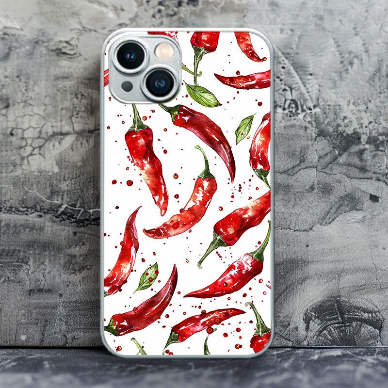"Pepper-Shaped " Special Designed Glass Material iphone Case