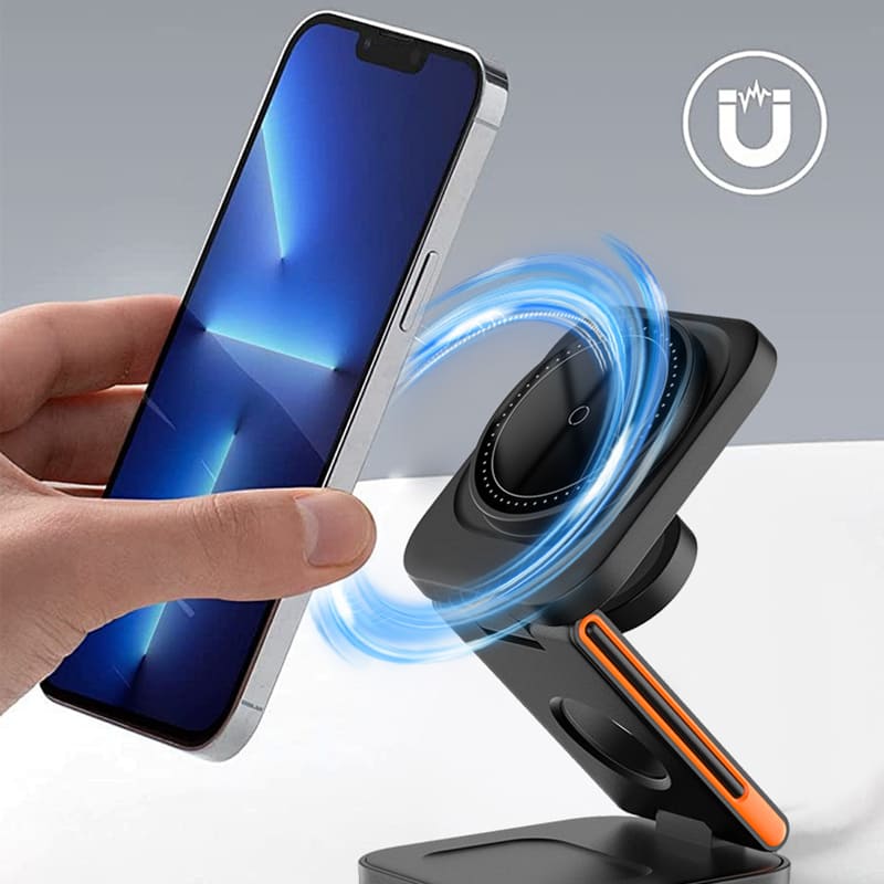 Portable Foldable Magnetic 3-in-1 Wireless Charger