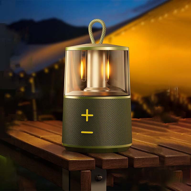 Portable Outdoor Camping Light with Bluetooth Speaker & 3-Level Dimming