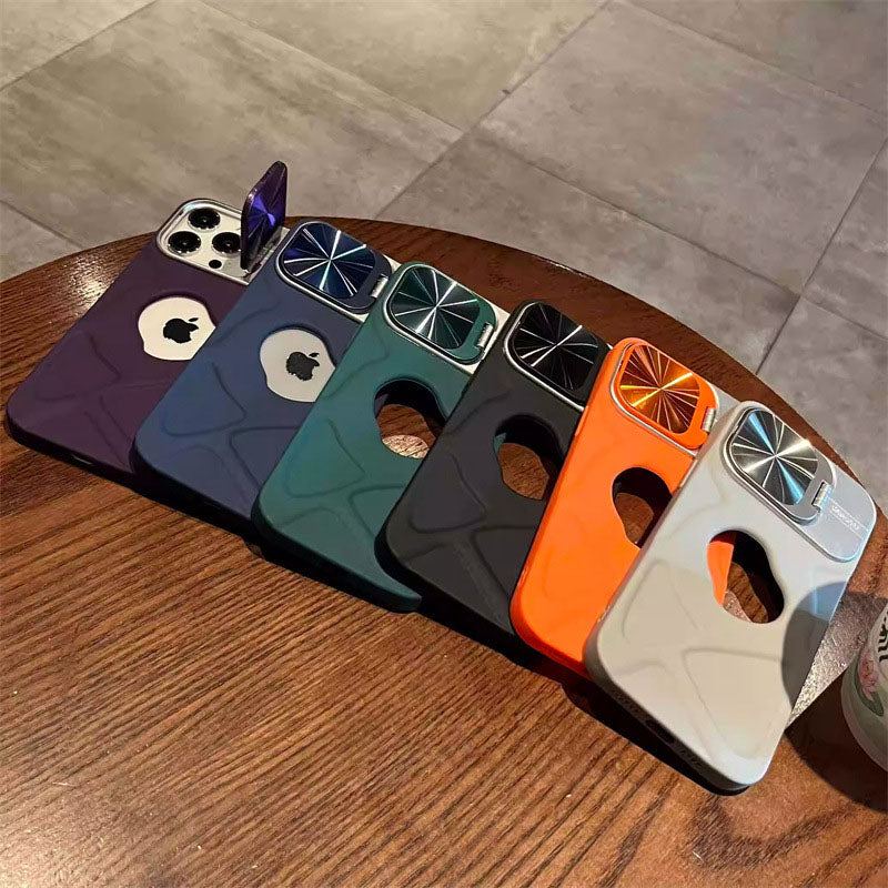 Protective Cover Magnetic Bracket Breathable Mobile Phone Case For iPhone