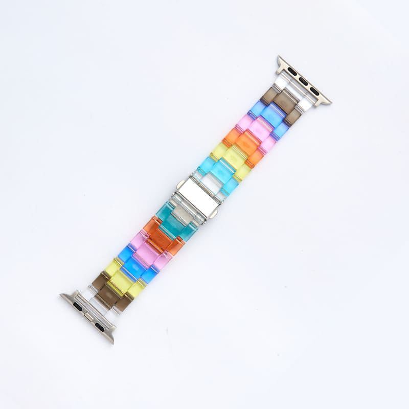 "Rainbow Colorblock" Acrylic Band For Apple Watch