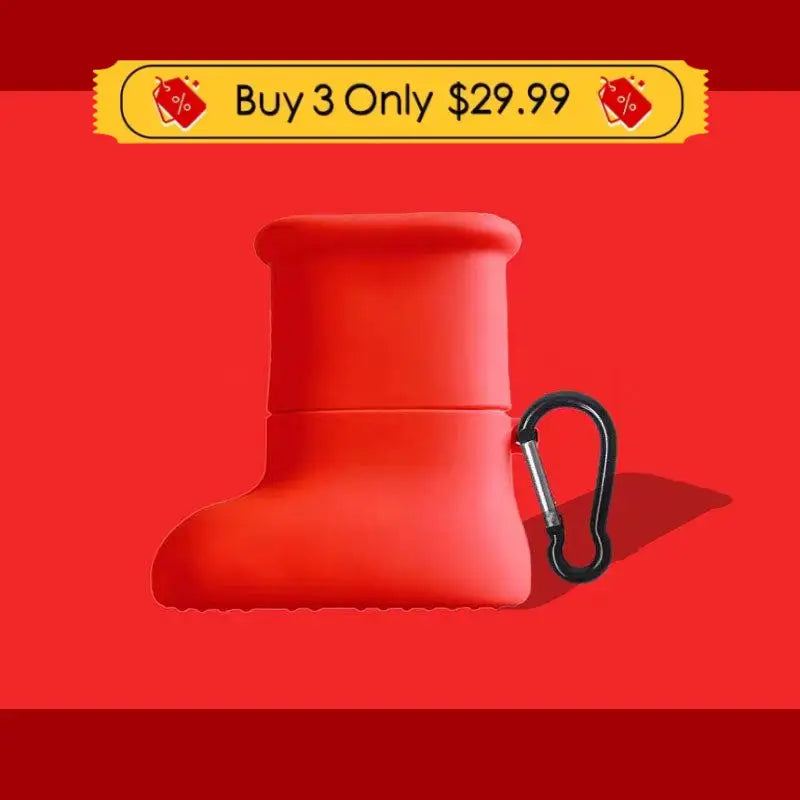 "Red Boots" Creative Silicone AirPods Case