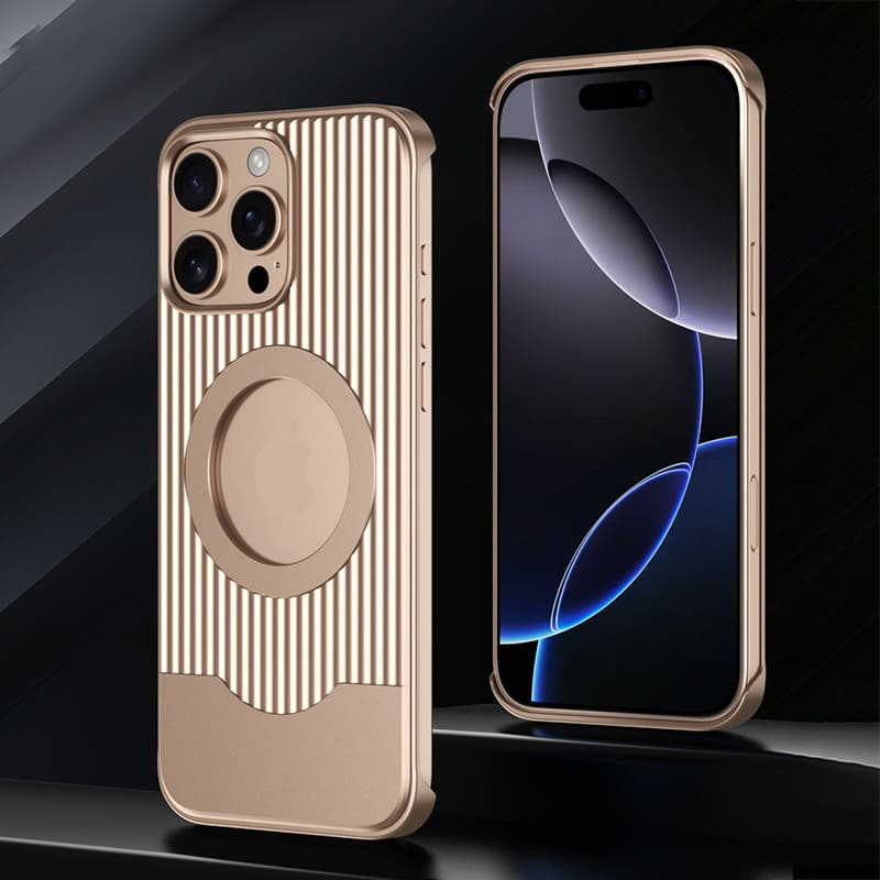 Retractable 360° Rotating Stand Metal Magnetic Phone Case