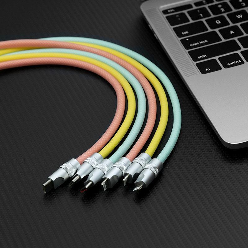 "See Through Chubby" Ultra Soft Transparent Braided Charging Cable