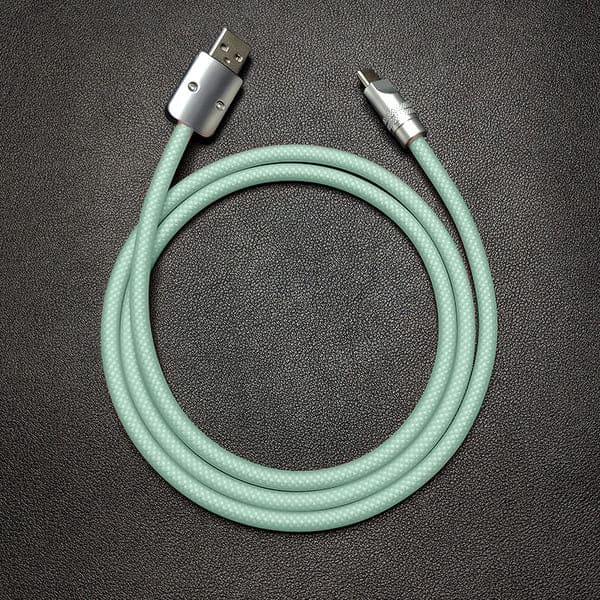 "See Through Chubby" Ultra Soft Transparent Braided Charging Cable
