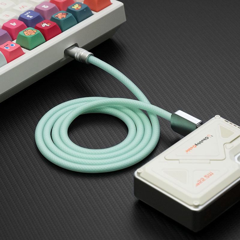 "See Through Chubby" Ultra Soft Transparent Braided Charging Cable